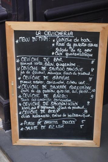 poisson ceviche resto paris