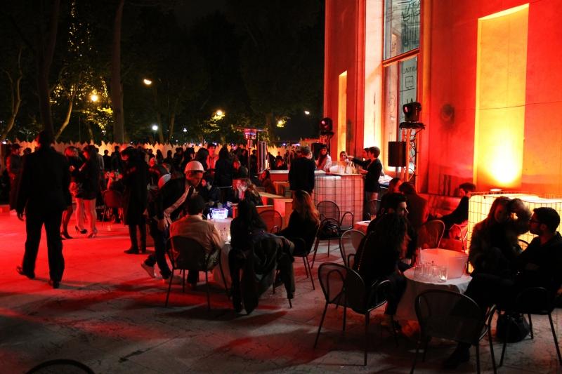 Soirée Construction, terrasse du Palais de Tokyo